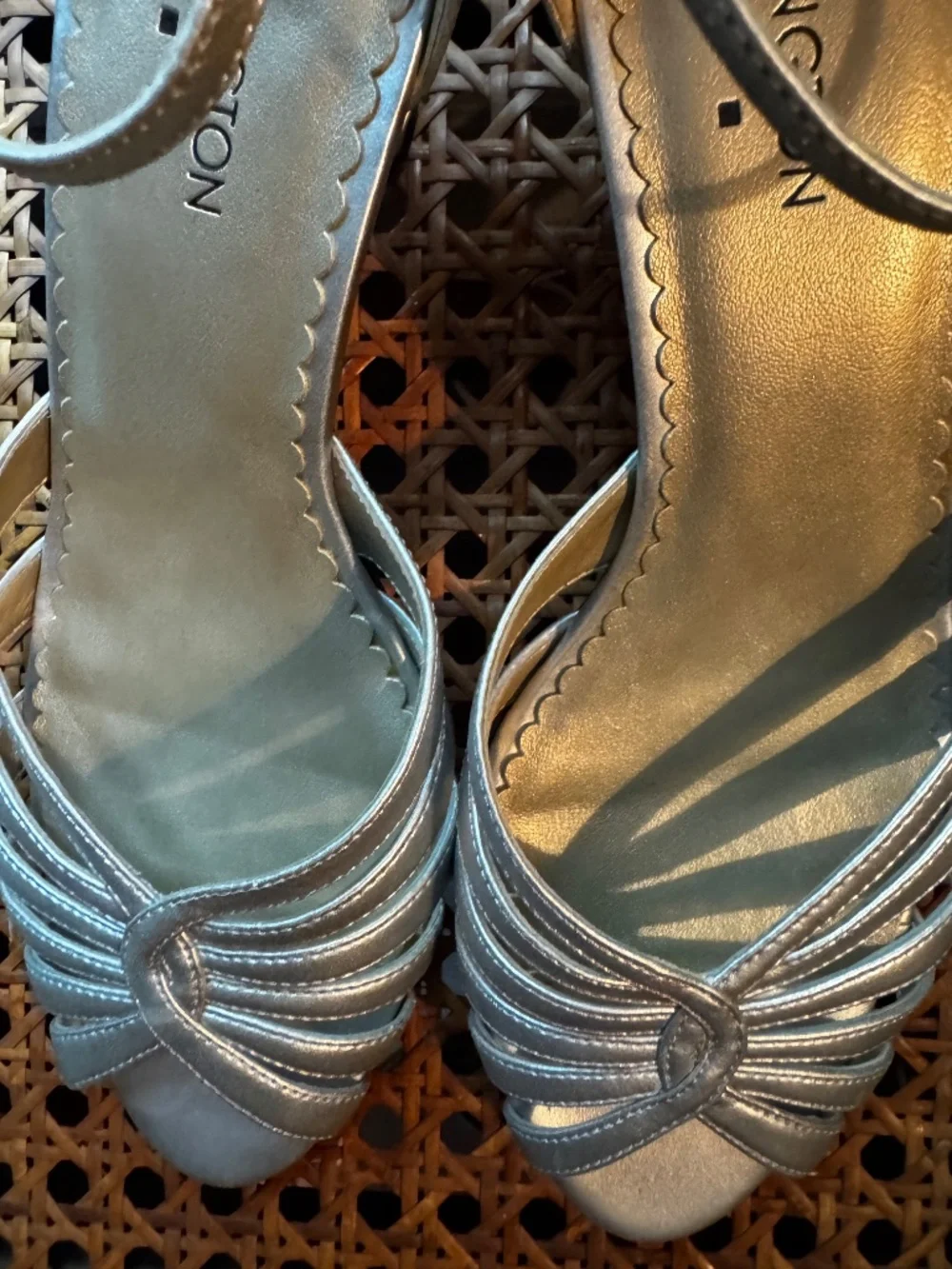 Silver Dance Heels. Classic. 7.5 M